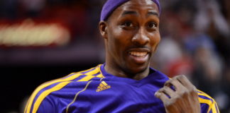Dwight Howard on the Los Angeles Lakers in 2013