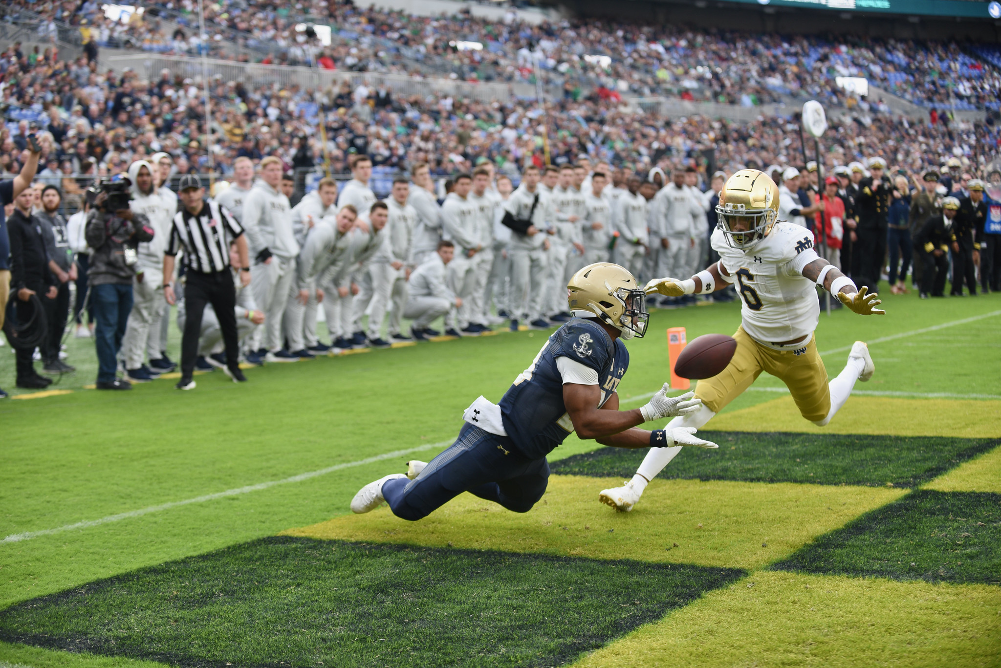 Notre Dame Football debuts uniforms for the Notre Dame vs. Navy game