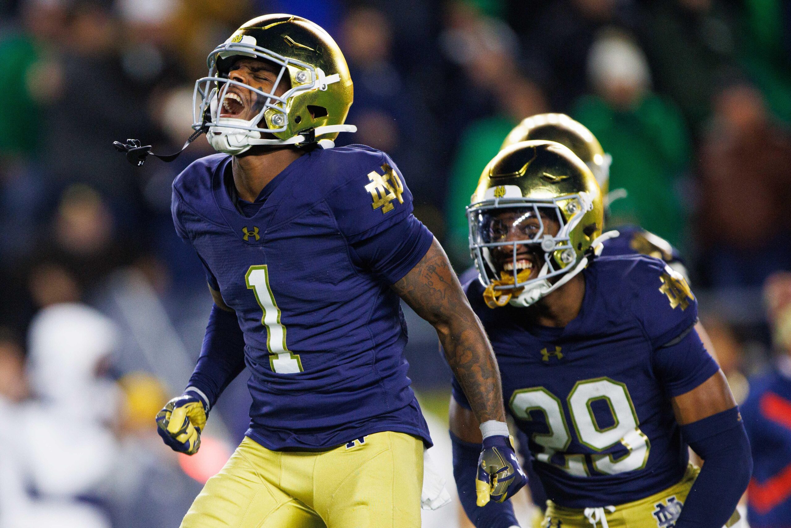 Notre Dame prepares to face off against the Georgia Bulldogs in the quarterfinals of the College Football Playoffs.