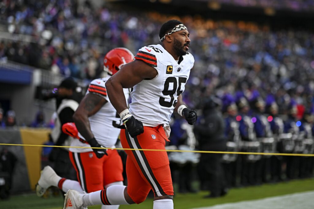 Myles Garrett has requested a trade out of Cleveland Monday.