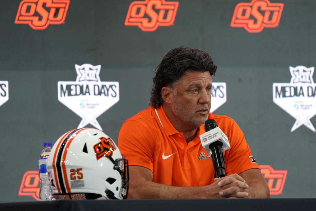 Oklahoma State coach Mike Gundy